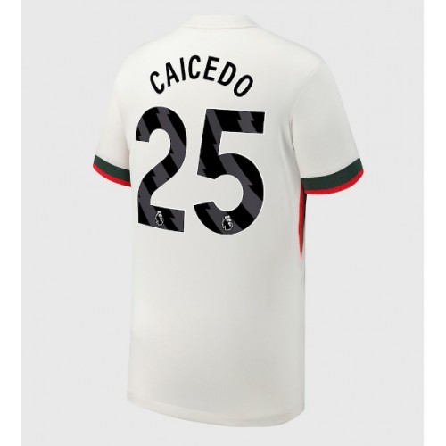 Stroje piłkarskie Chelsea Moises Caicedo #25 Koszulka Wyjazdowej 2025-26 Krótki Rękaw